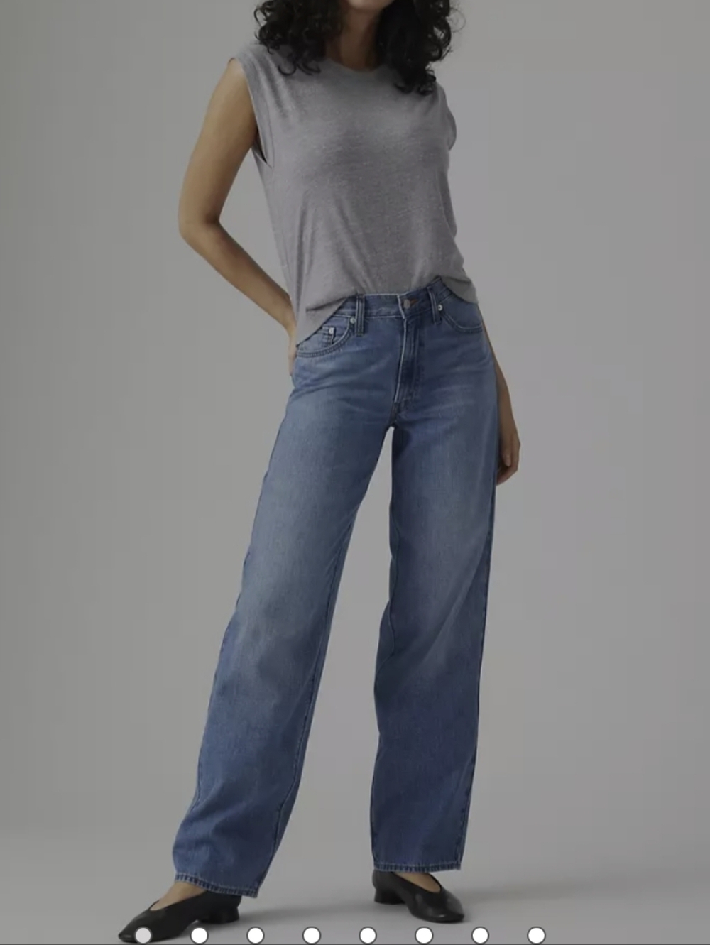 Levi's Medium Blue baggy dad jeans
